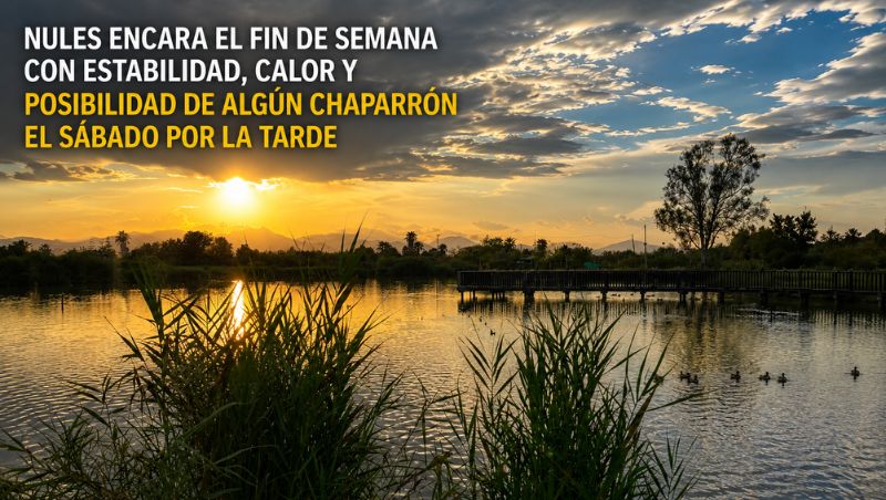 Nules encara el fin de semana con estabilidad, calor y posibilidad de algún chaparrón el sábado por la tarde