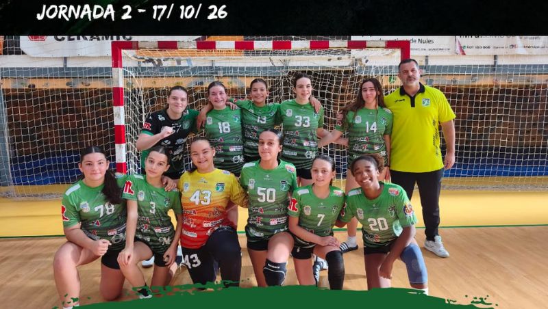 El Handbol Nules suma tres victorias y un valioso empate en un intenso fin de semana