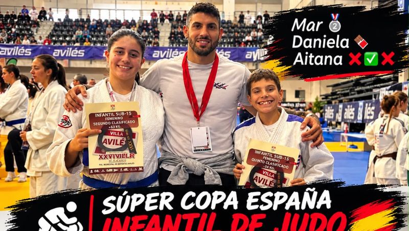 Judo Nulense brilla en la Super Copa de España de Avilés con dos medallas de plata y un diploma nacional