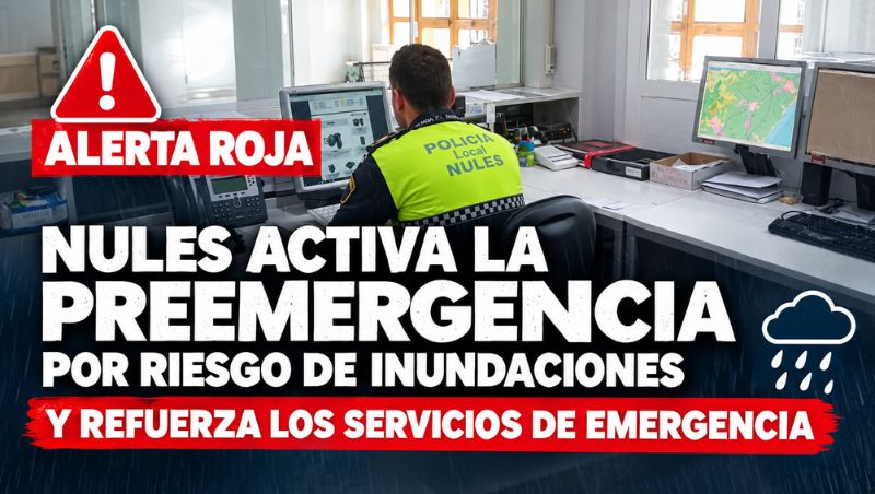 Nules activa la preemergencia por riesgo de inundaciones y refuerza los servicios de emergencia